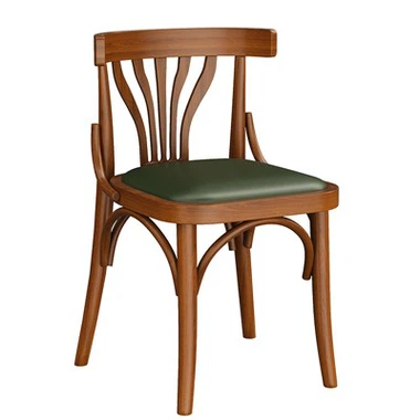 Jedilni stoli iz temnega lesa French Bistro