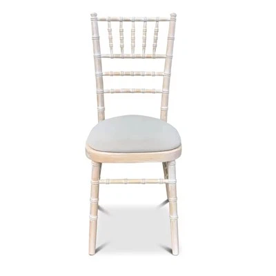 Jedilni stoli Chiavari iz limenega lesa Tiffany stoli z blazino